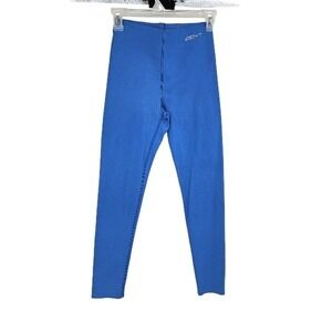ECHT Performance Leggings Blue High Waisted Yoga Athletic Cropped Ankle Size XS